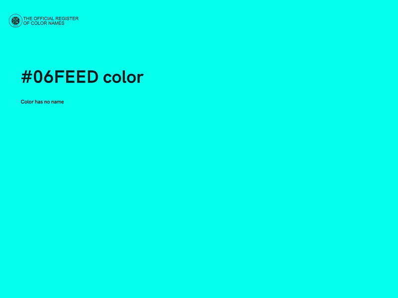 #06FEED color image