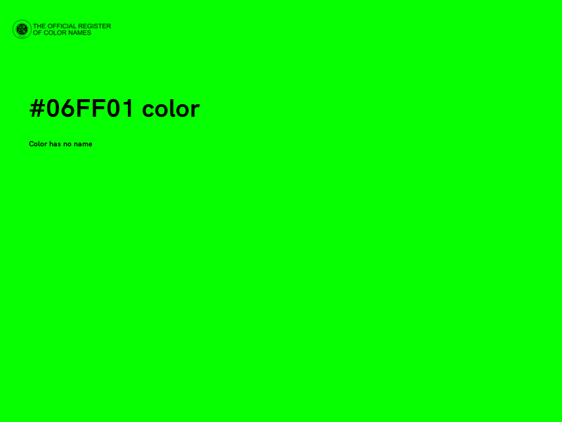 #06FF01 color image