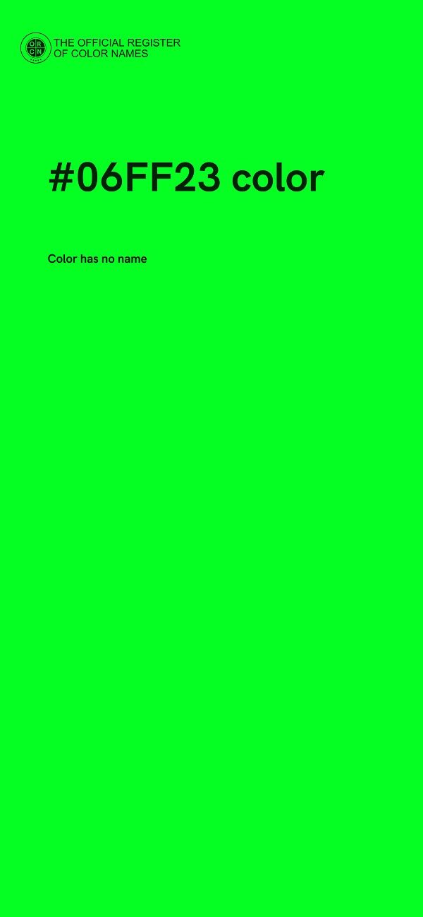 #06FF23 color image