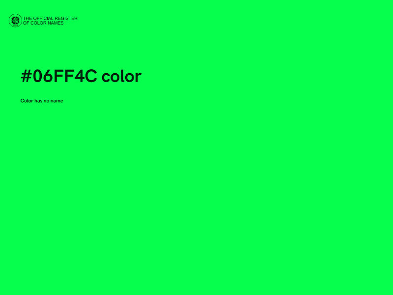 #06FF4C color image