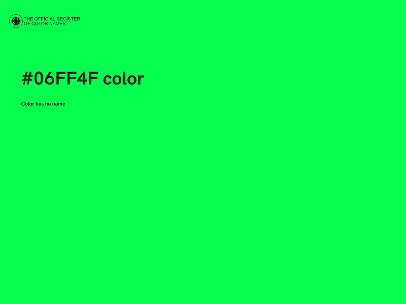 #06FF4F color image