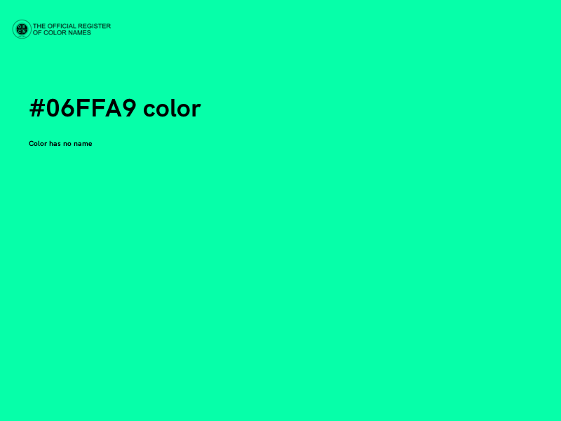 #06FFA9 color image