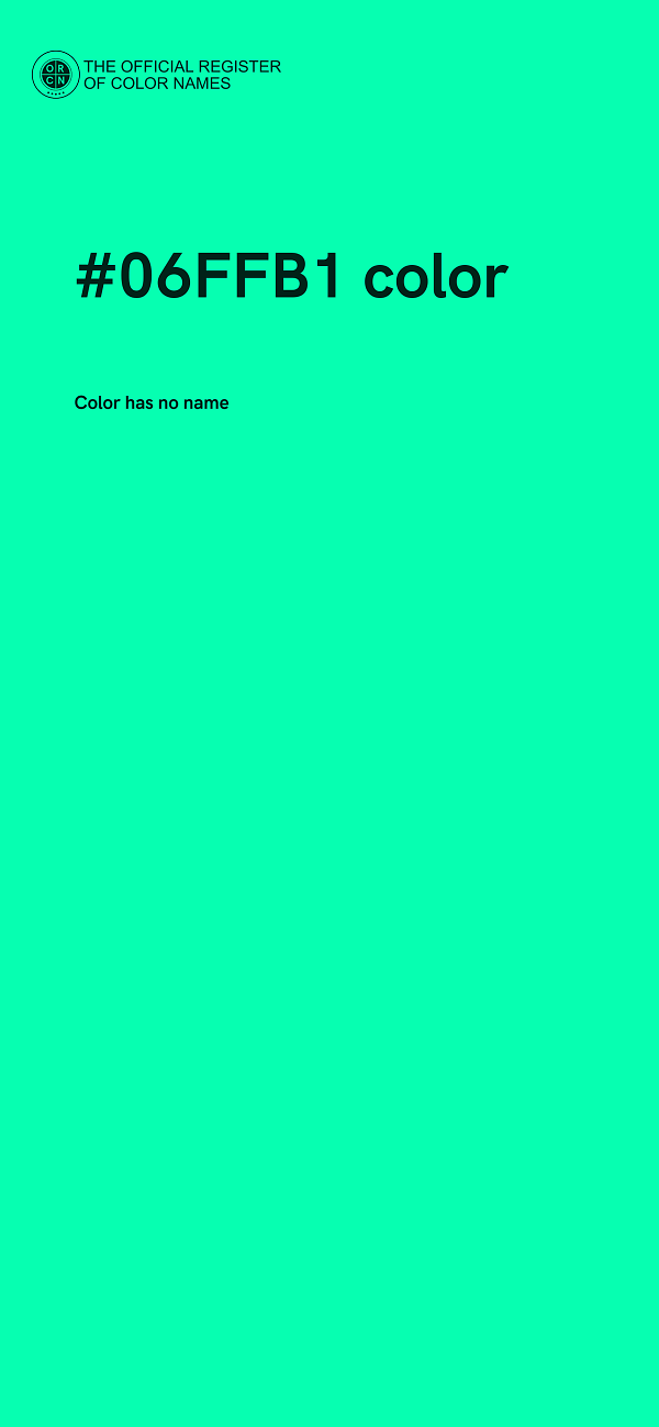 #06FFB1 color image