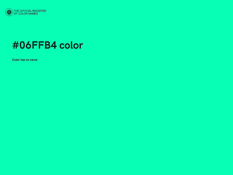 #06FFB4 color image