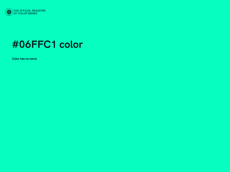 #06FFC1 color image