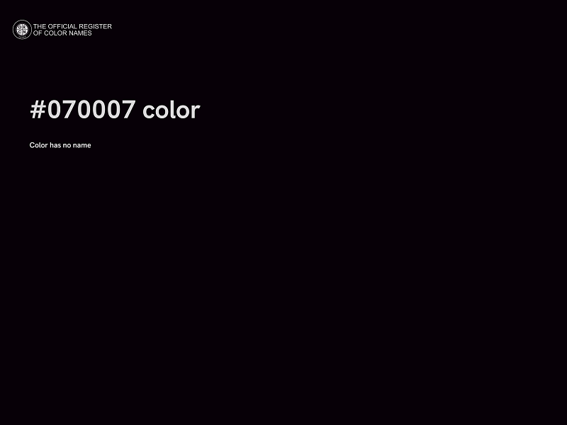 #070007 color image