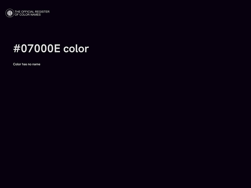 #07000E color image