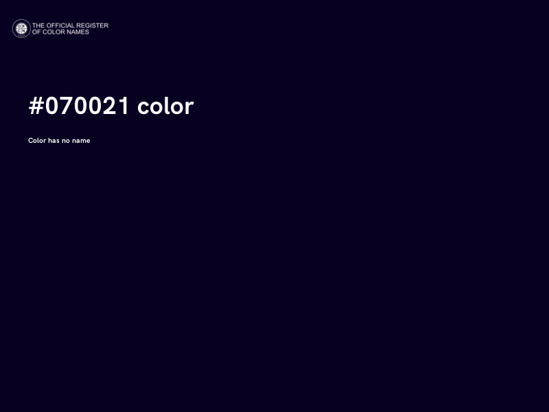 #070021 color image