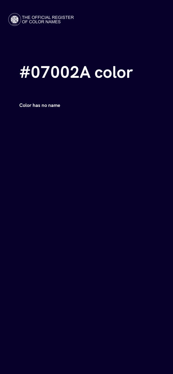 #07002A color image