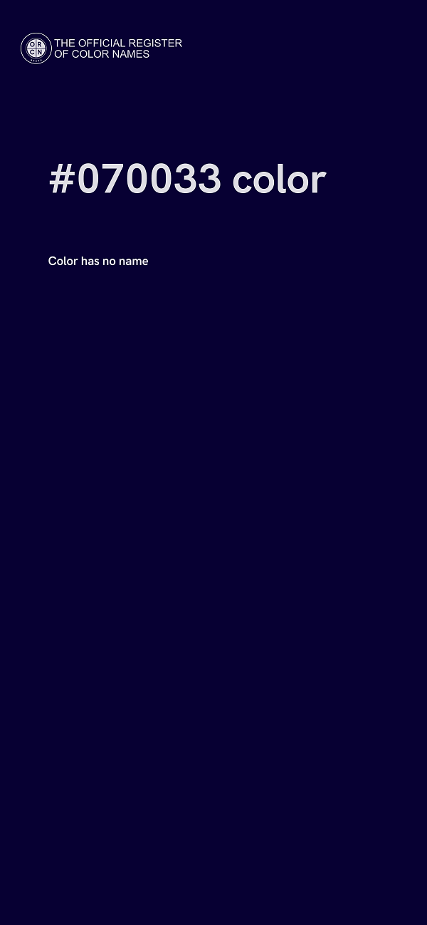 #070033 color image