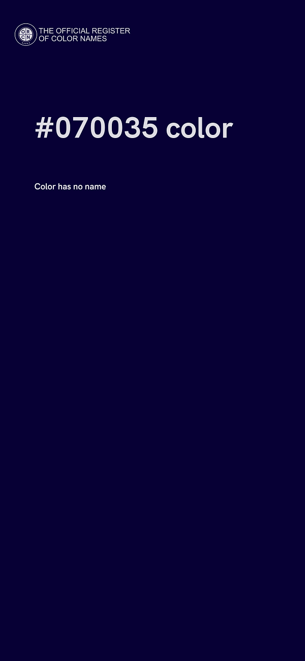 #070035 color image