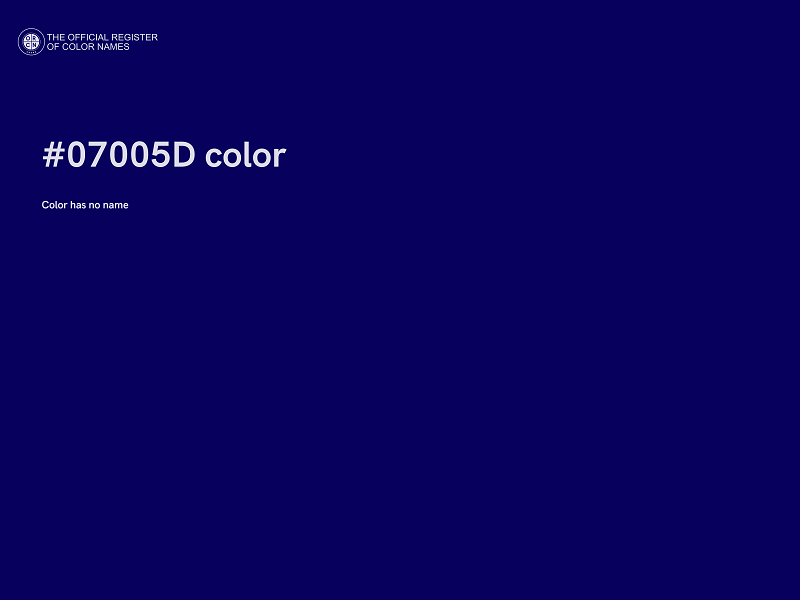 #07005D color image