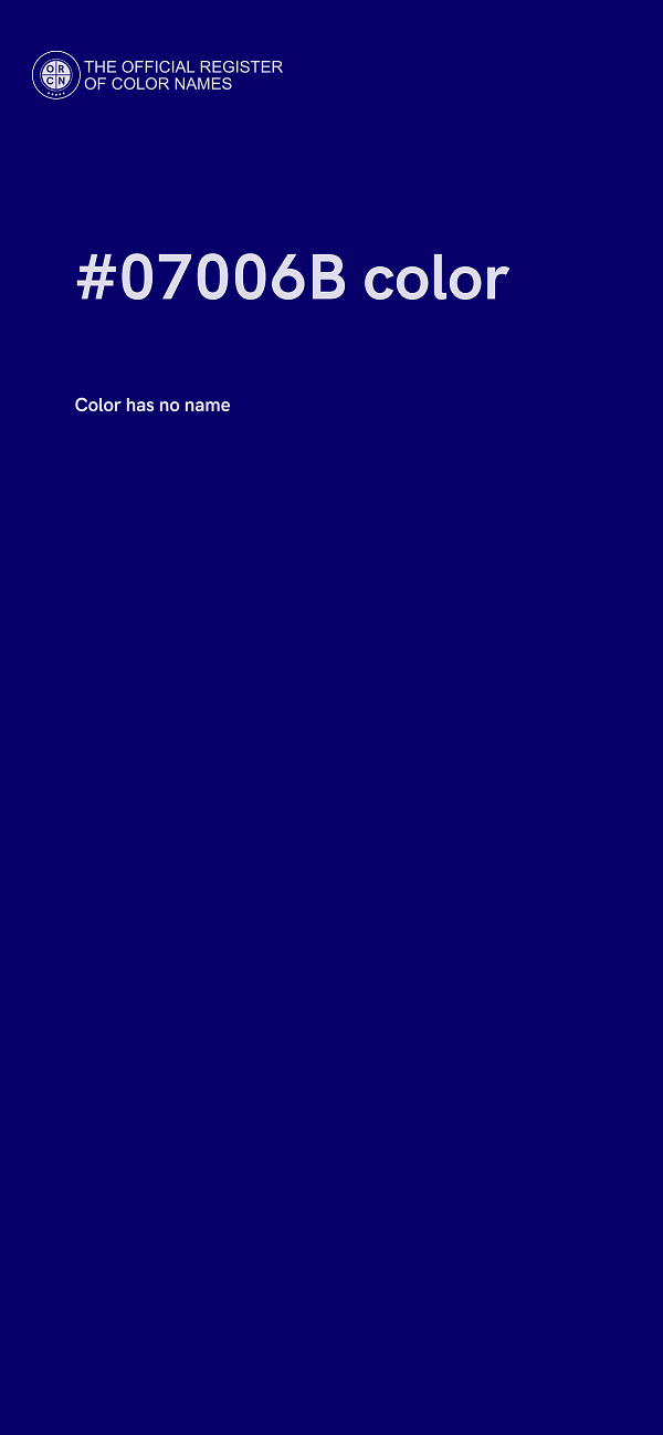 #07006B color image