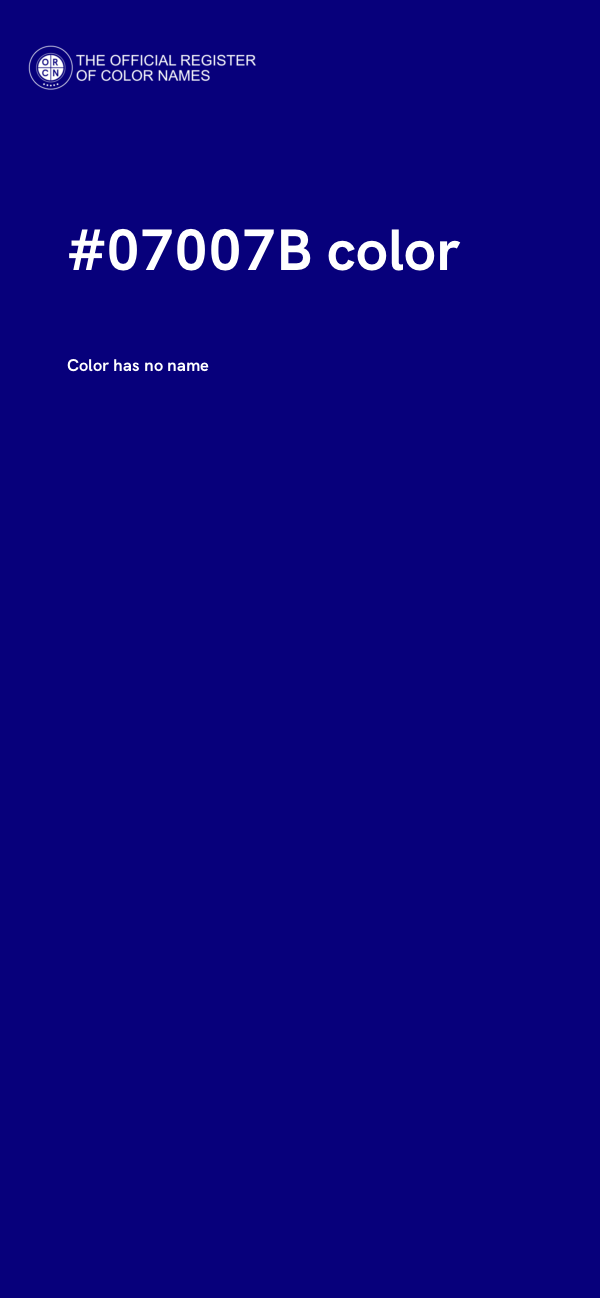 #07007B color image