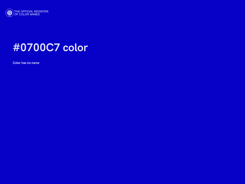 #0700C7 color image