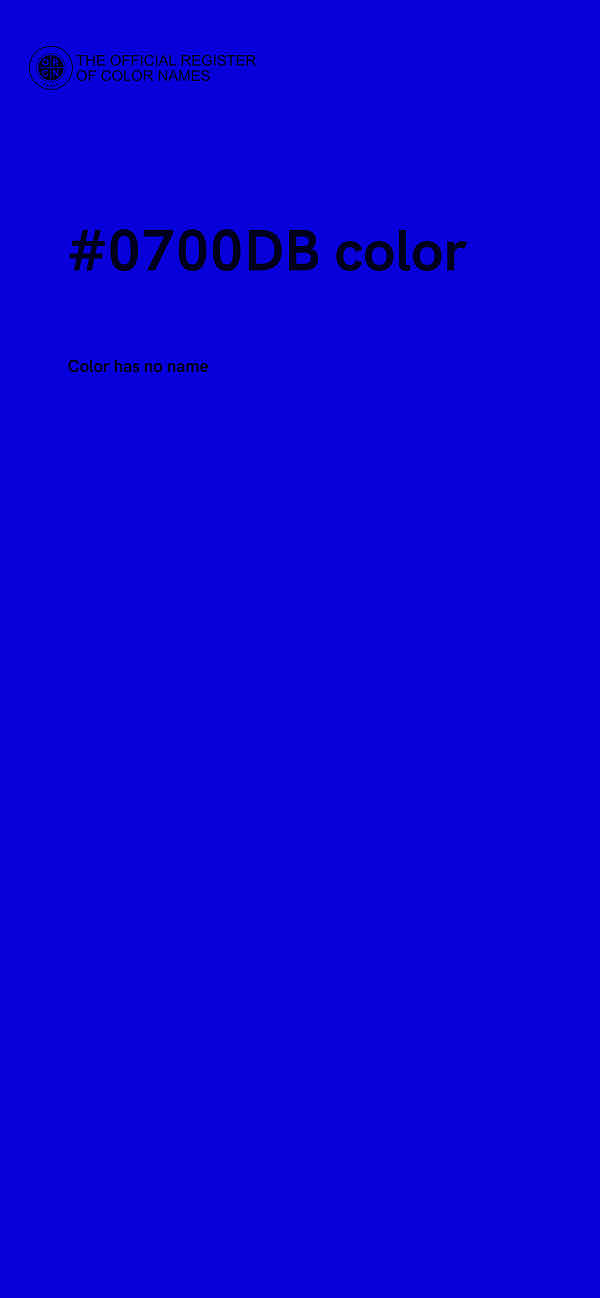 #0700DB color image