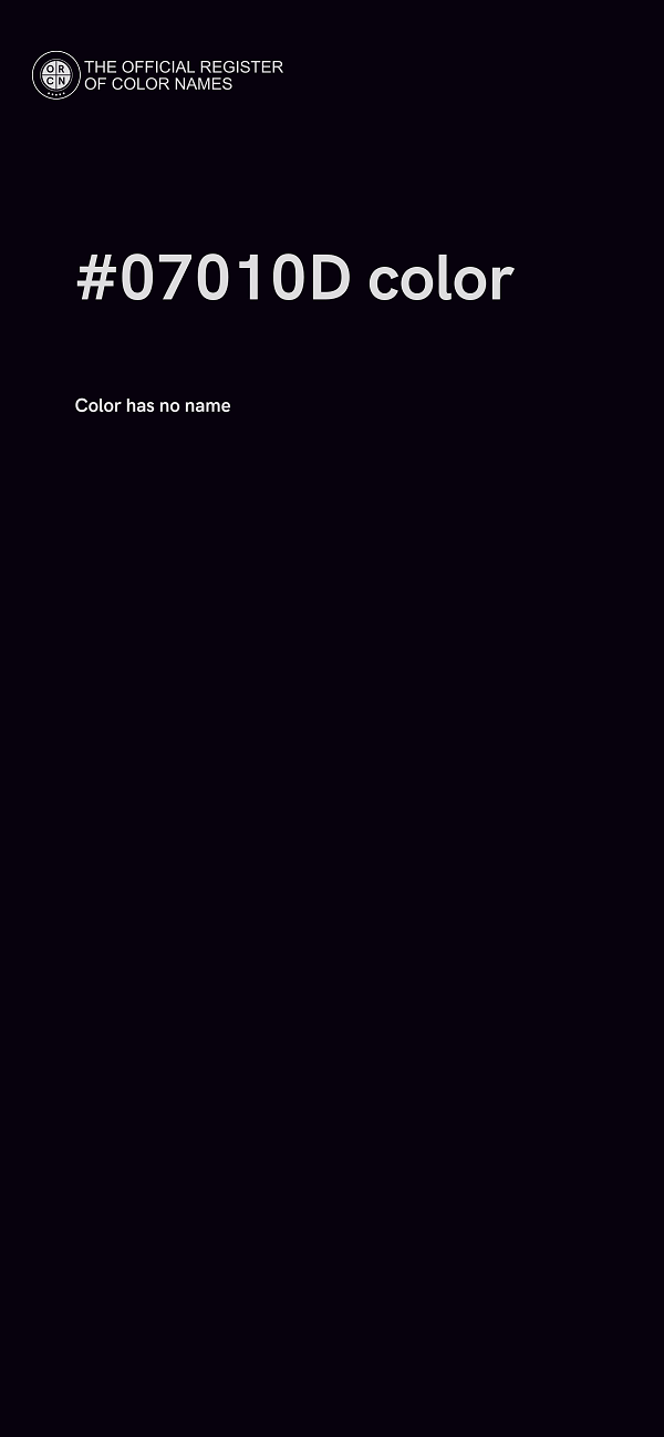 #07010D color image