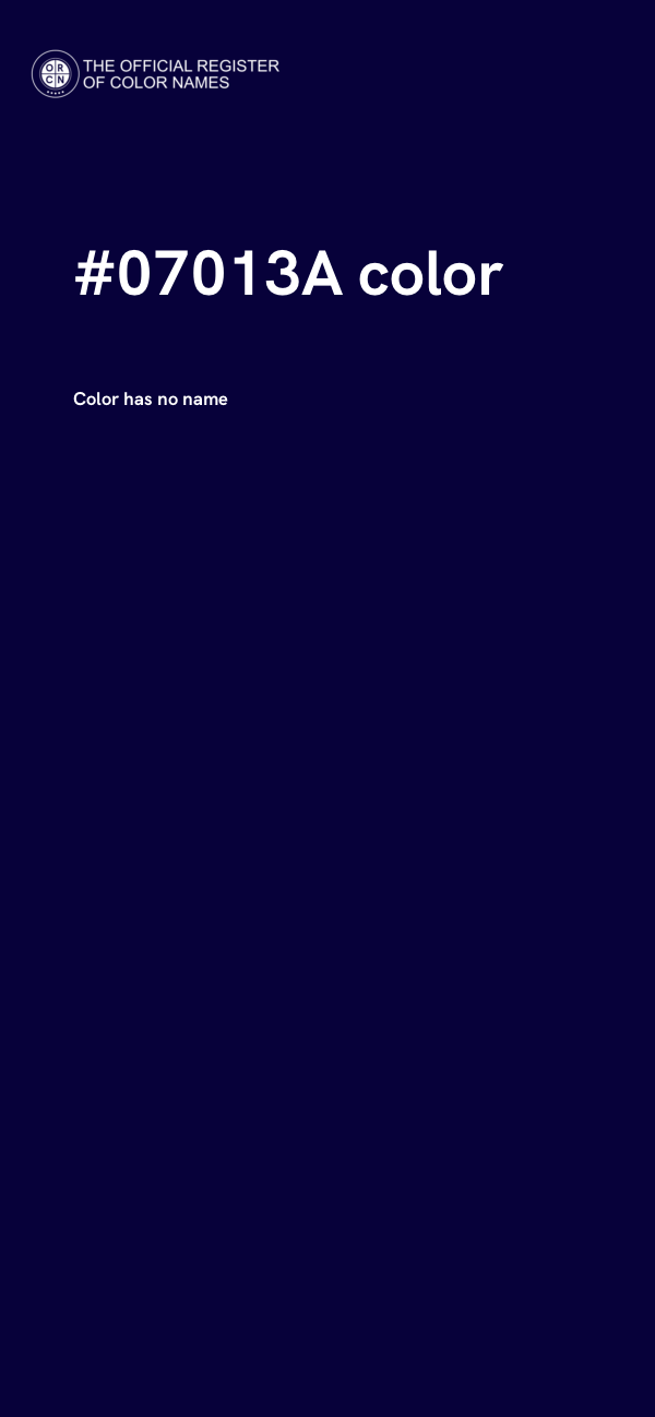 #07013A color image