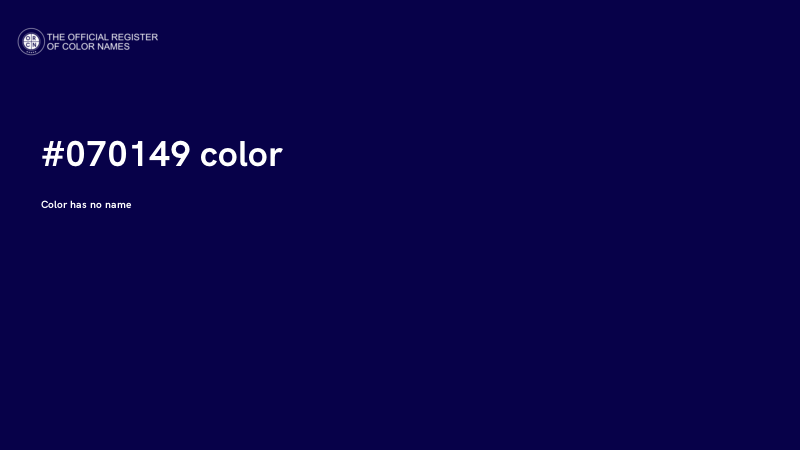 #070149 color image