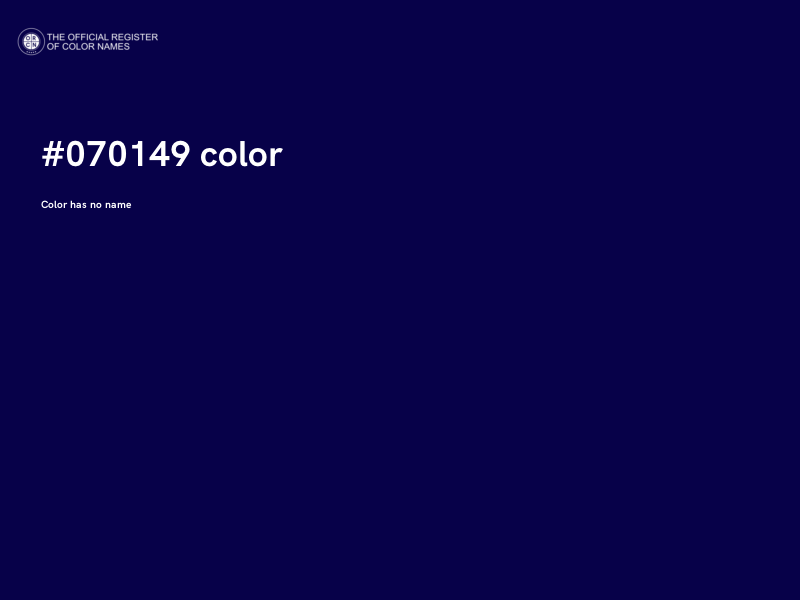 #070149 color image