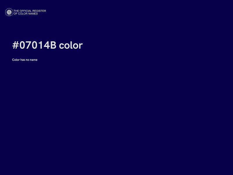 #07014B color image