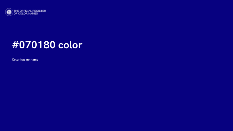 #070180 color image