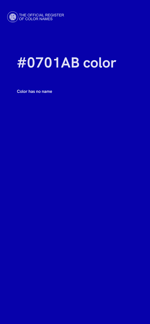 #0701AB color image