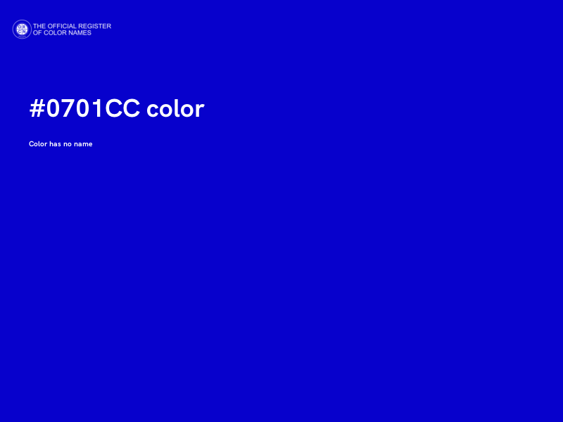 #0701CC color image