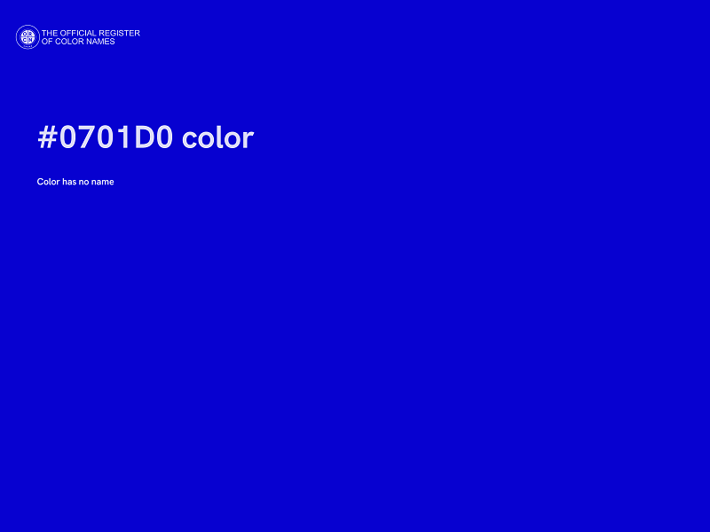 #0701D0 color image