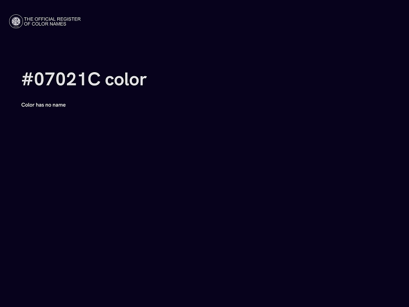 #07021C color image