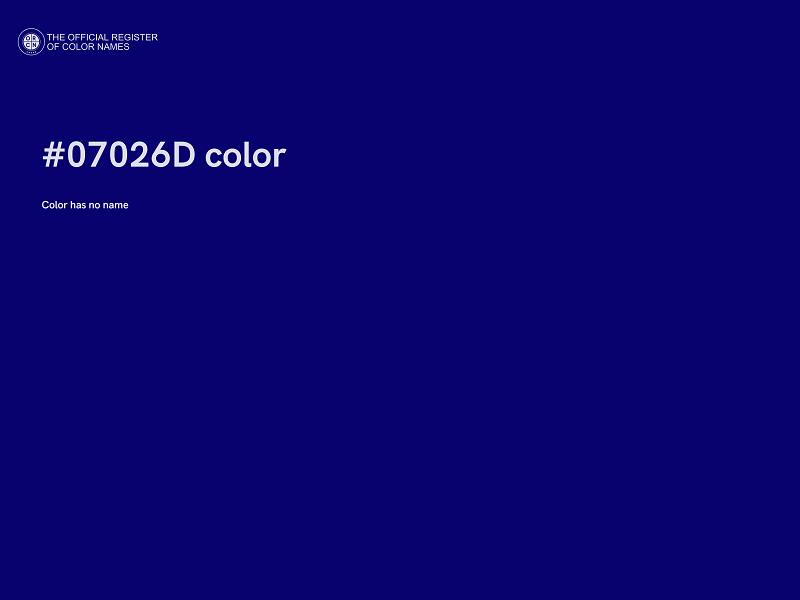 #07026D color image
