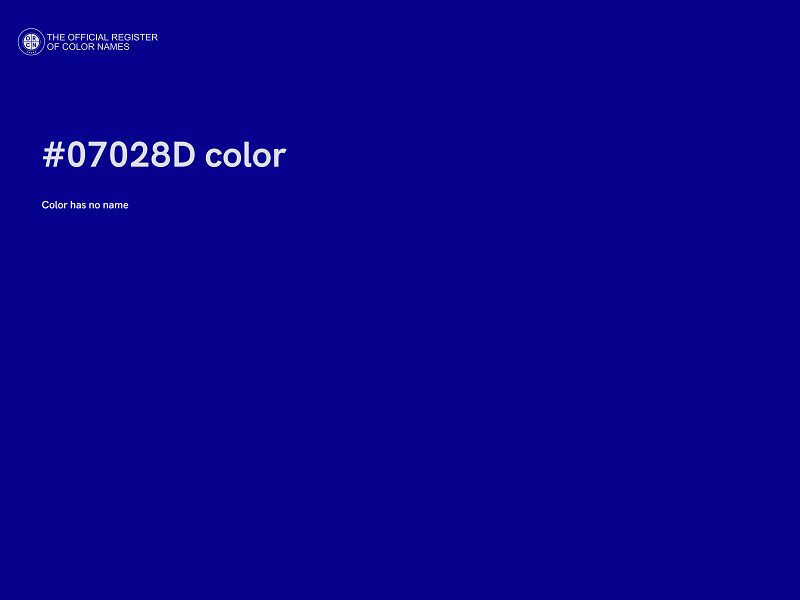 #07028D color image