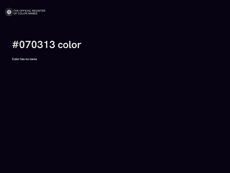 #070313 color image