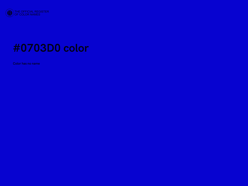 #0703D0 color image