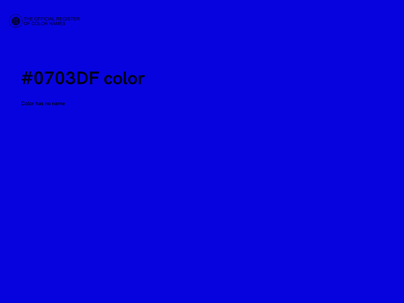 #0703DF color image