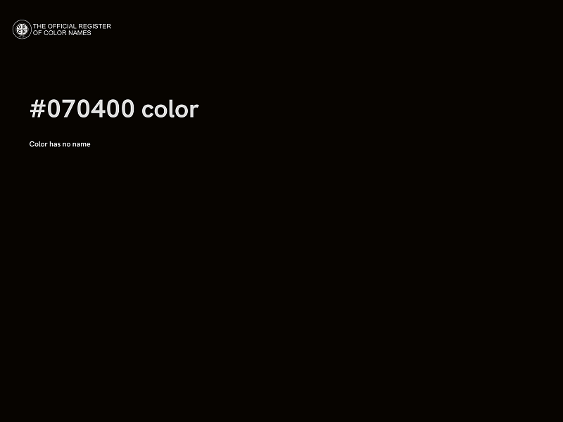 #070400 color image