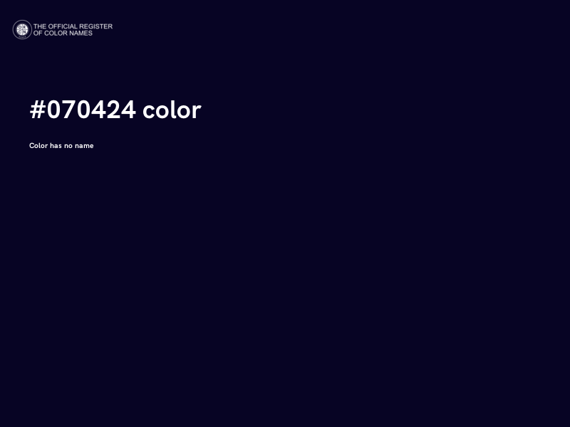 #070424 color image