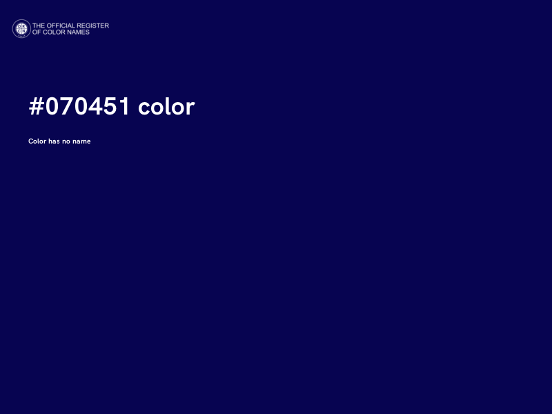 #070451 color image