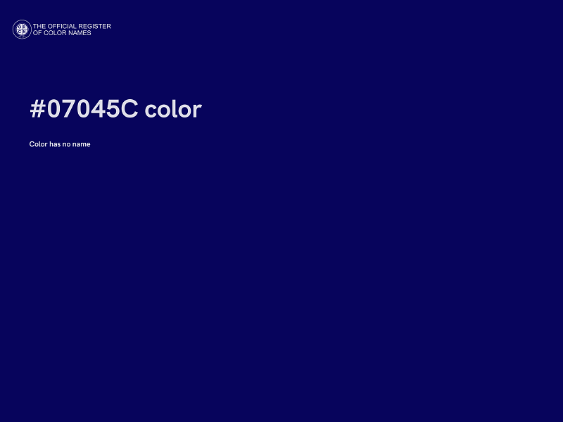 #07045C color image