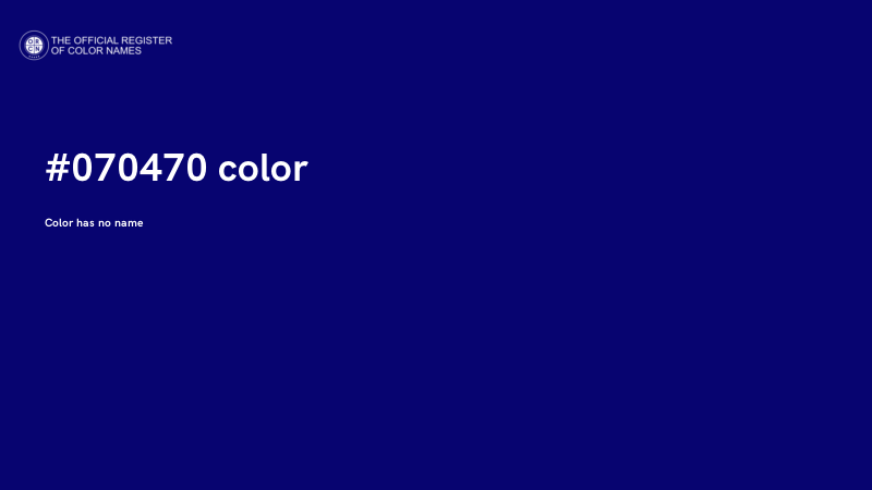 #070470 color image