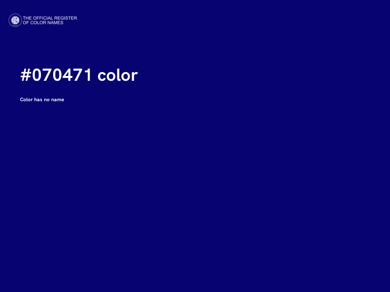 #070471 color image