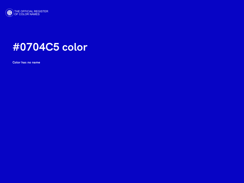 #0704C5 color image