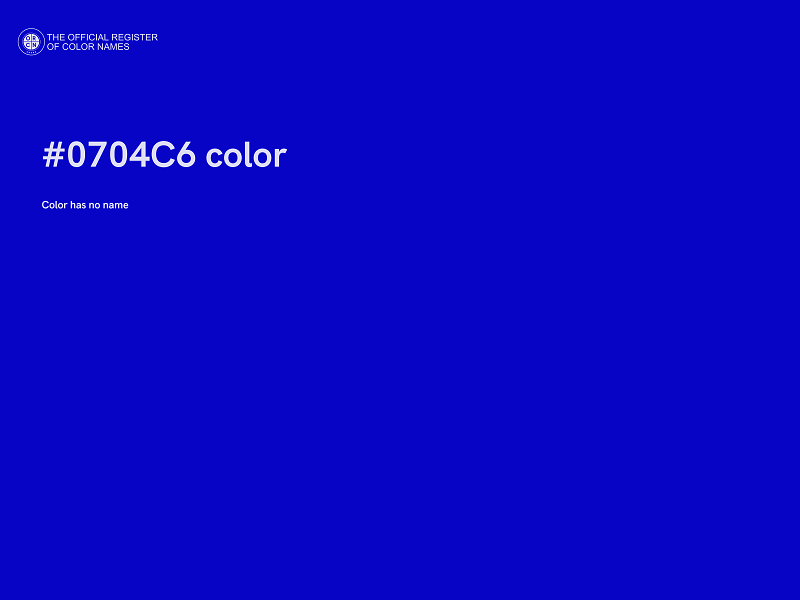 #0704C6 color image