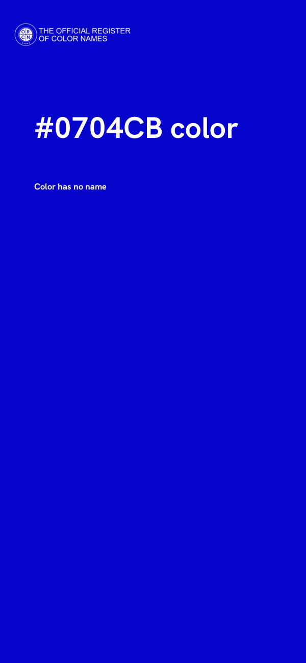 #0704CB color image