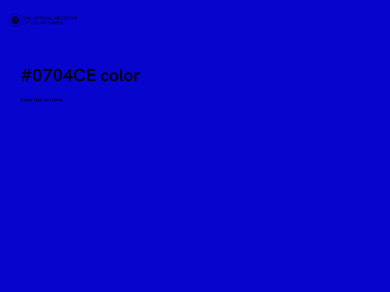 #0704CE color image