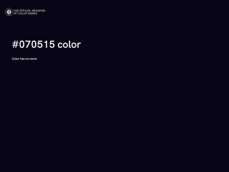#070515 color image