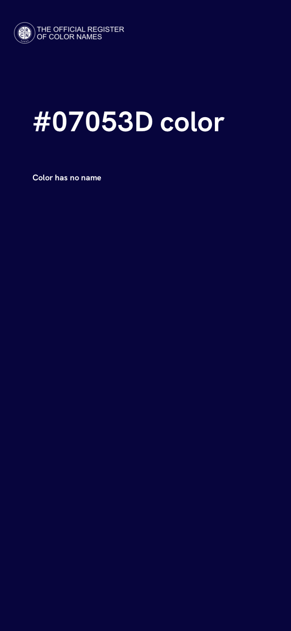 #07053D color image