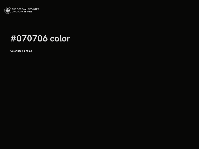 #070706 color image