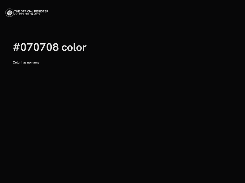 #070708 color image