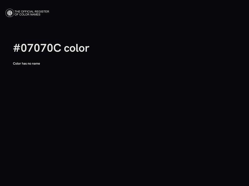 #07070C color image
